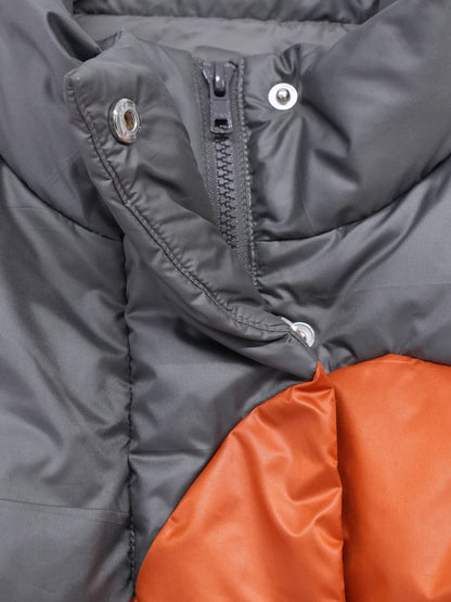 wave bicolor down jacket