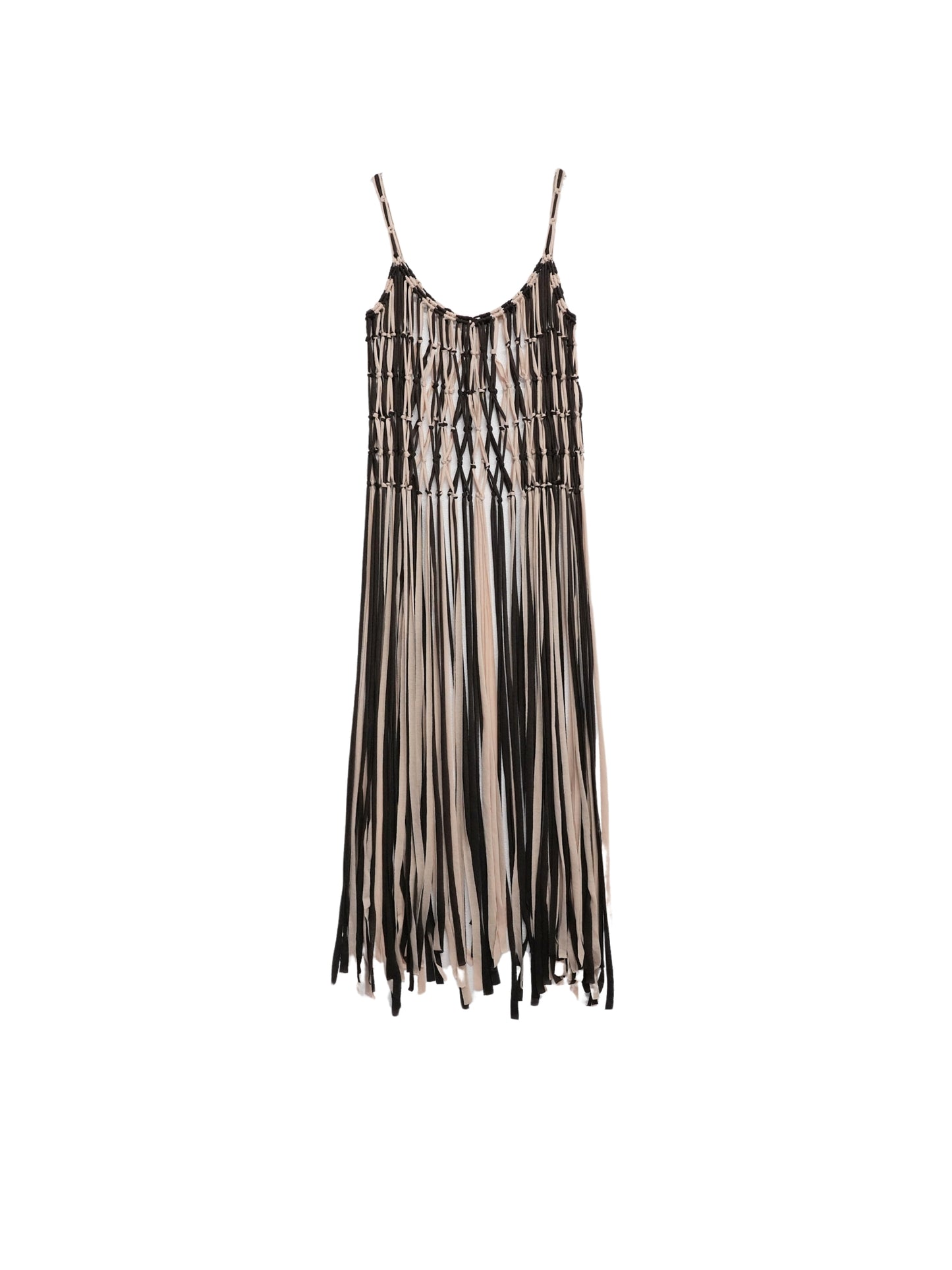 fringe long cami one-piece