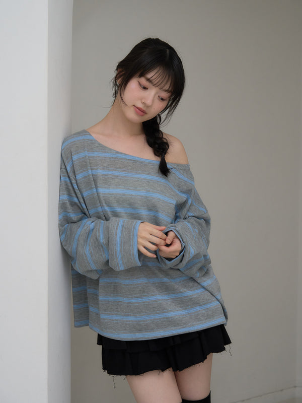 long sleeve border tee