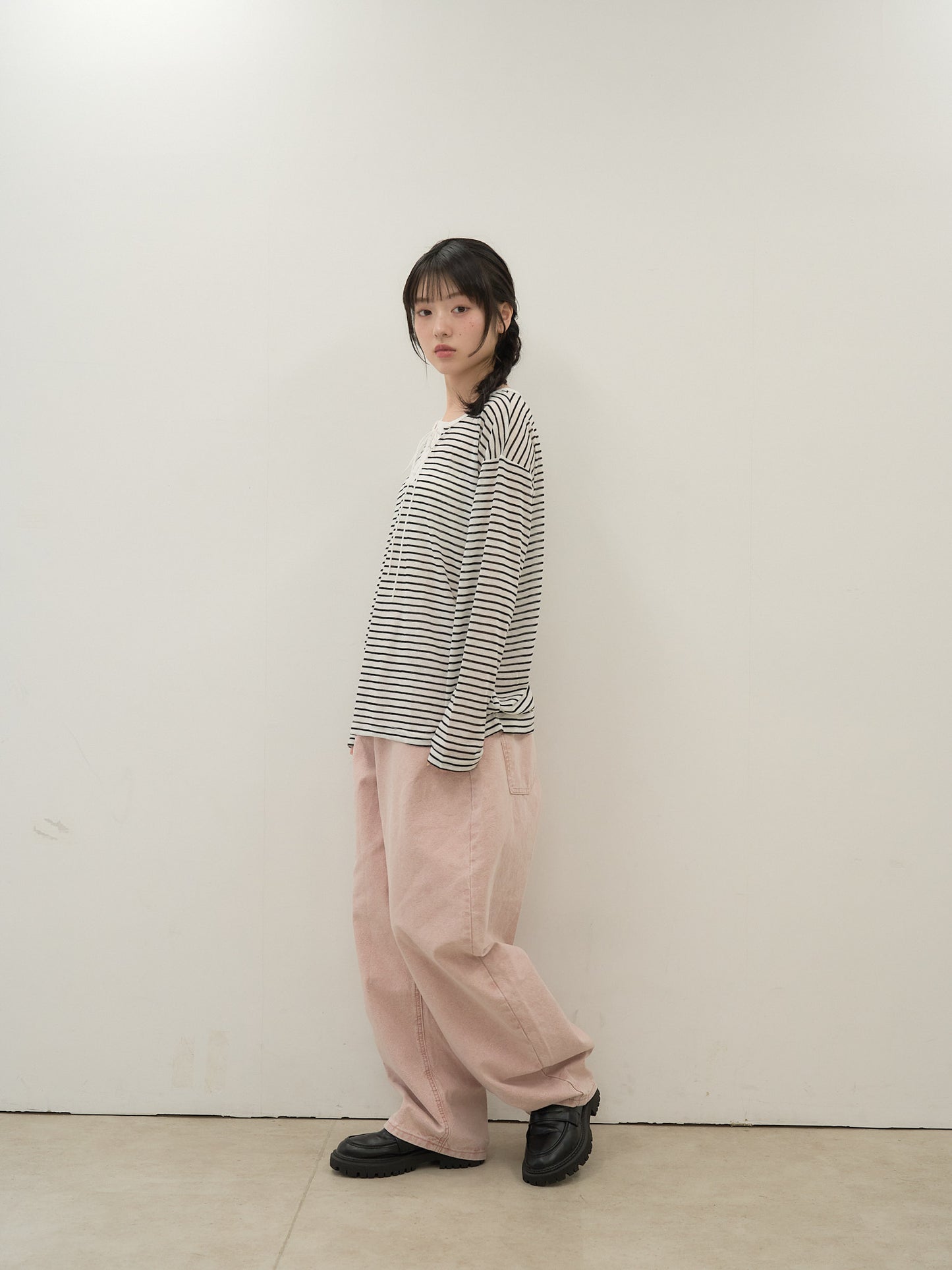 french border long sleeve knit