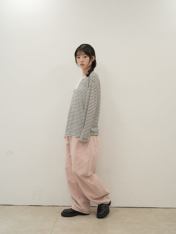 french border long sleeve knit