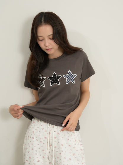 star patch tee