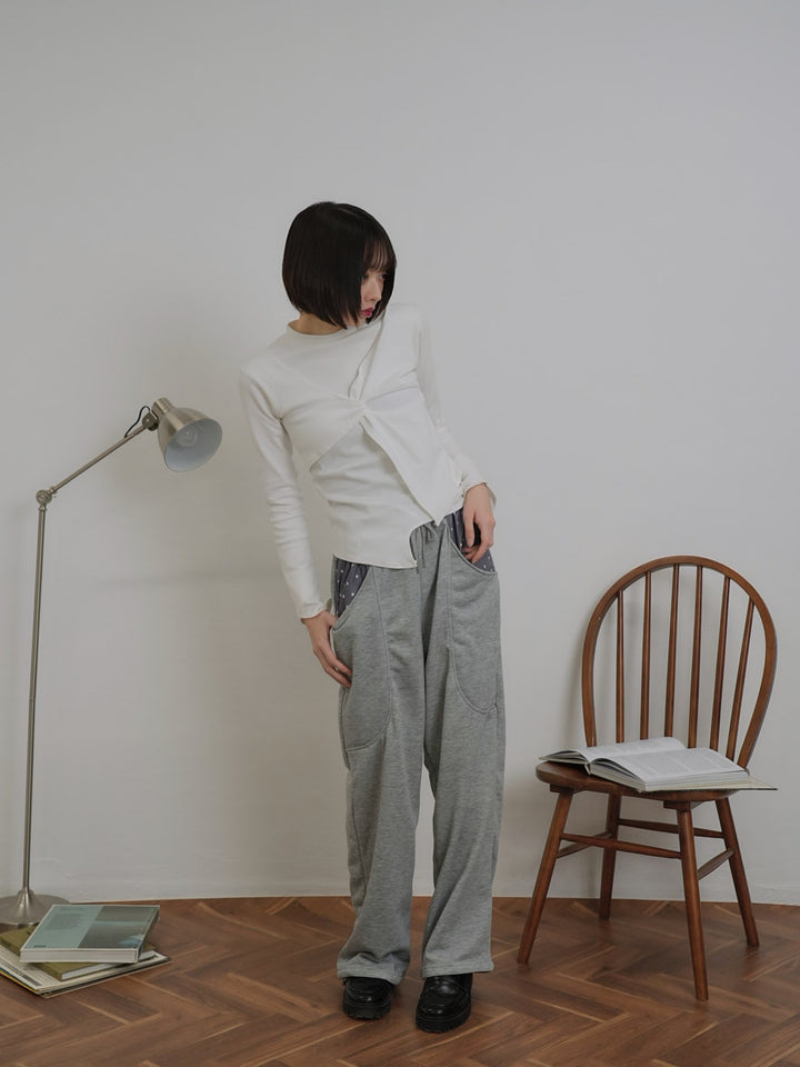 petit star pocket sweat pants