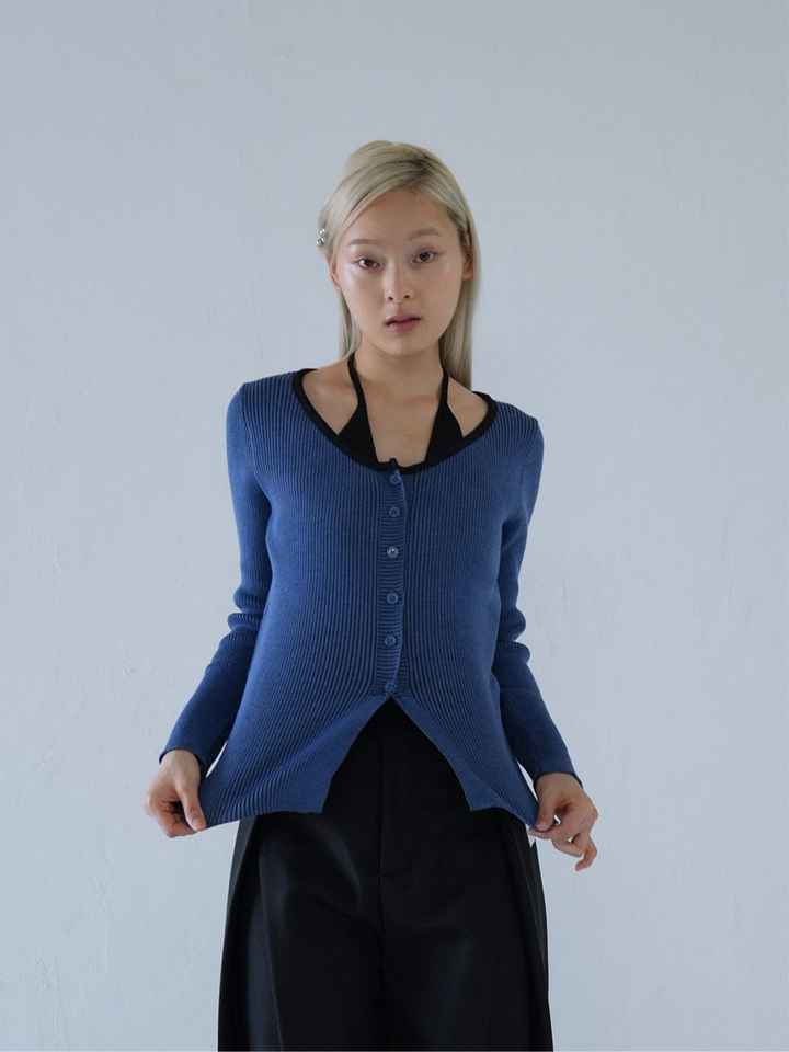 【 10月上旬発送予定 】layered rib knit top