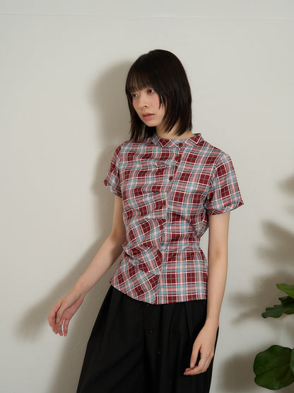 twist button check top