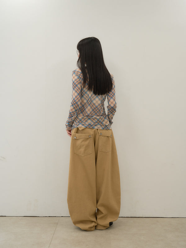 wide color pants