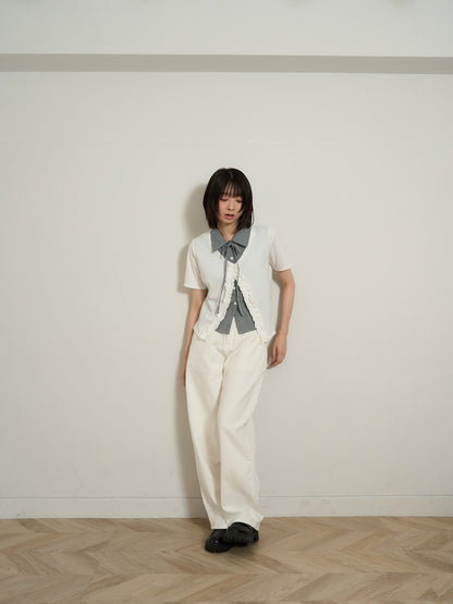 ribbon pocket pants