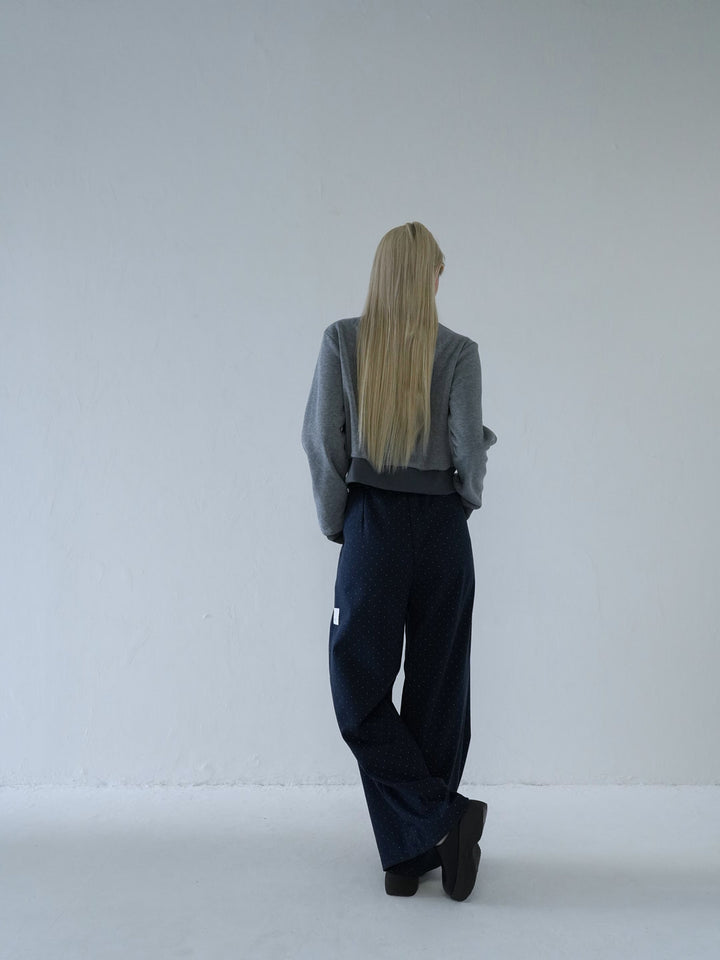 【 10月上旬発送予定 】dot pattern wide slacks