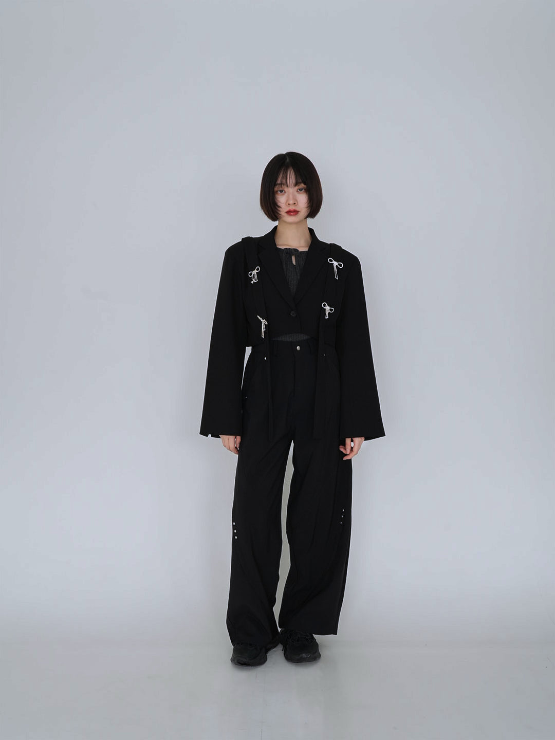 【8月29日発送予定】stitched wide pants