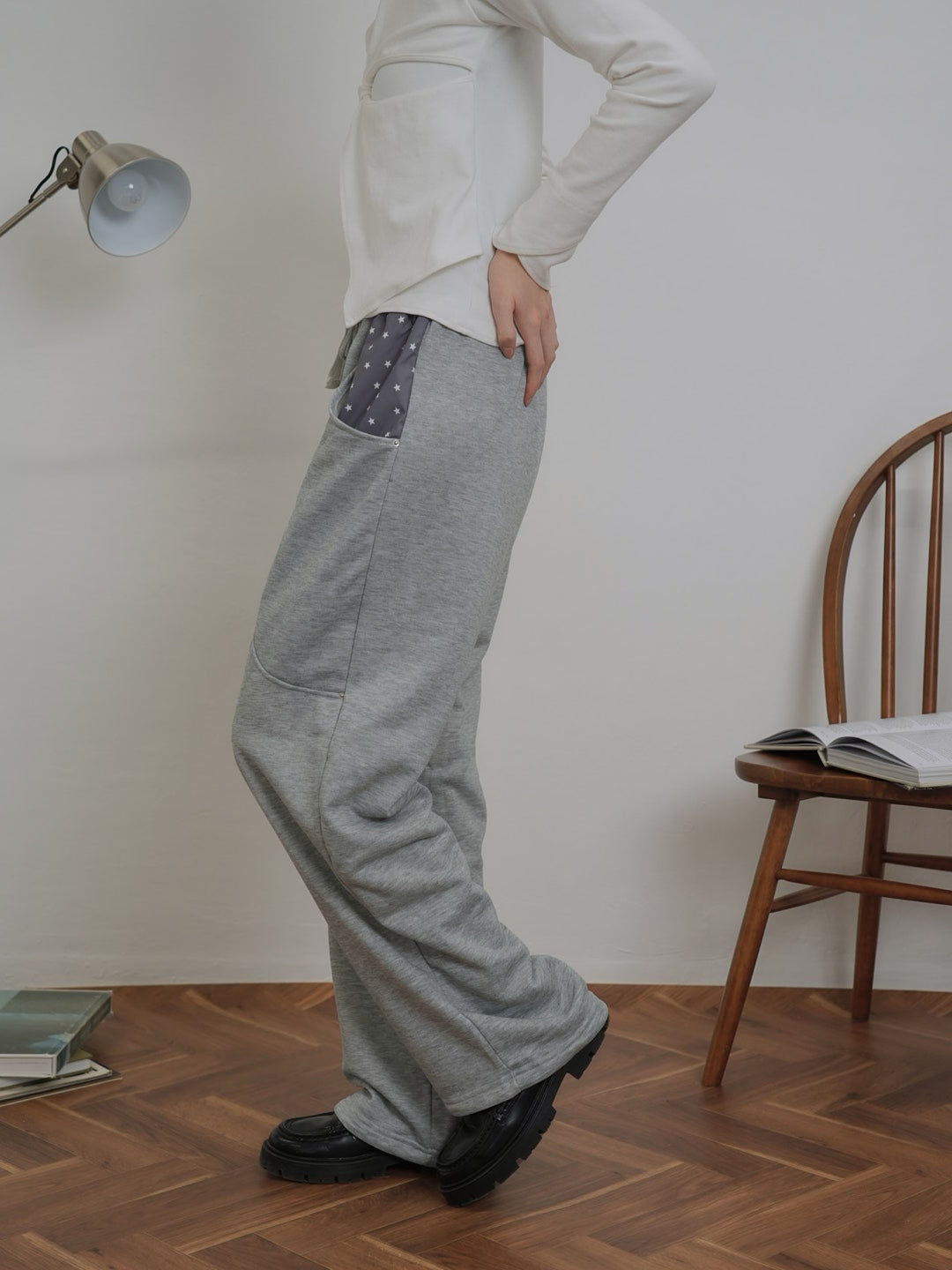 petit star pocket sweat pants