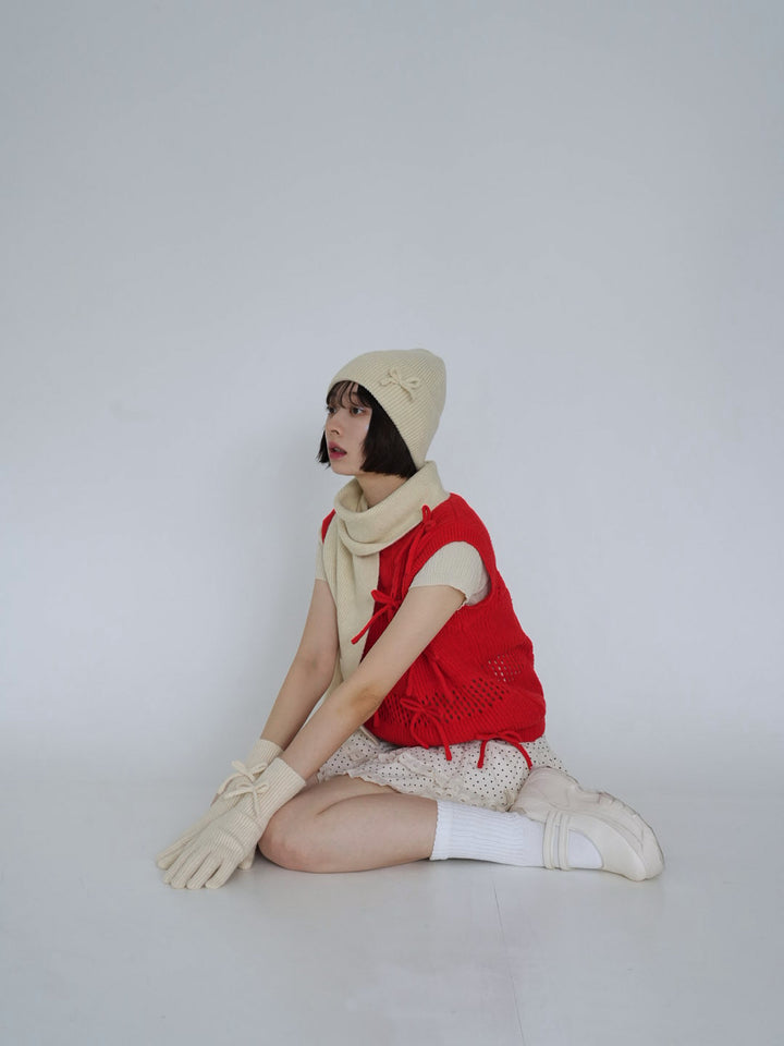 【8月26日発送予定】ribbon knit 3piece set