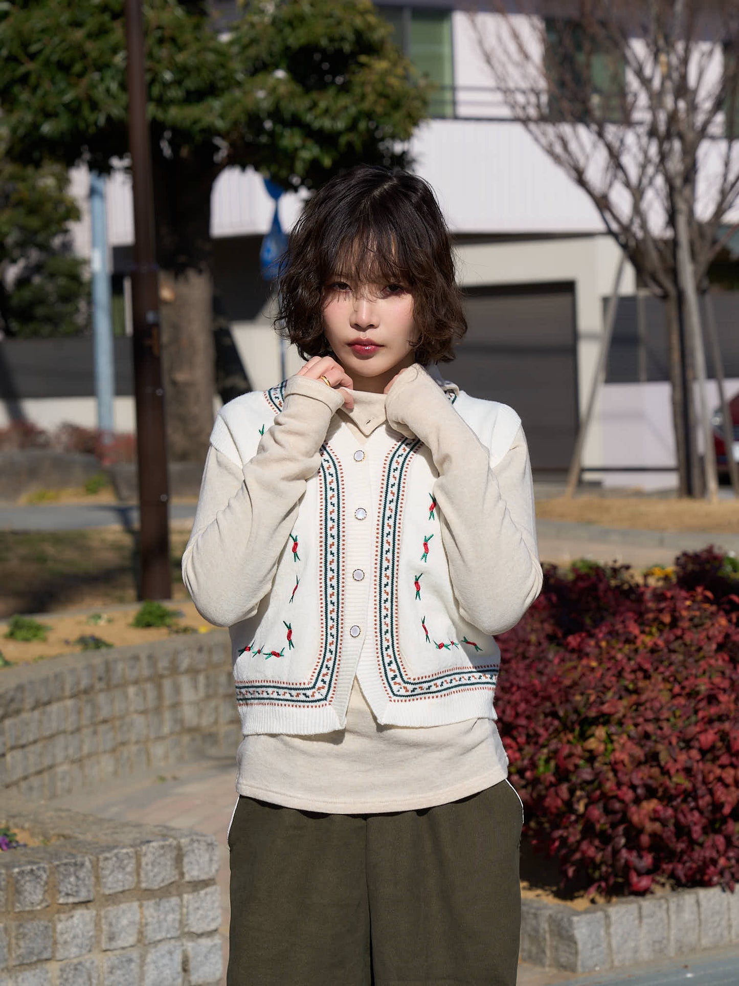 retro knit vest