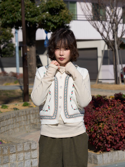retro knit vest