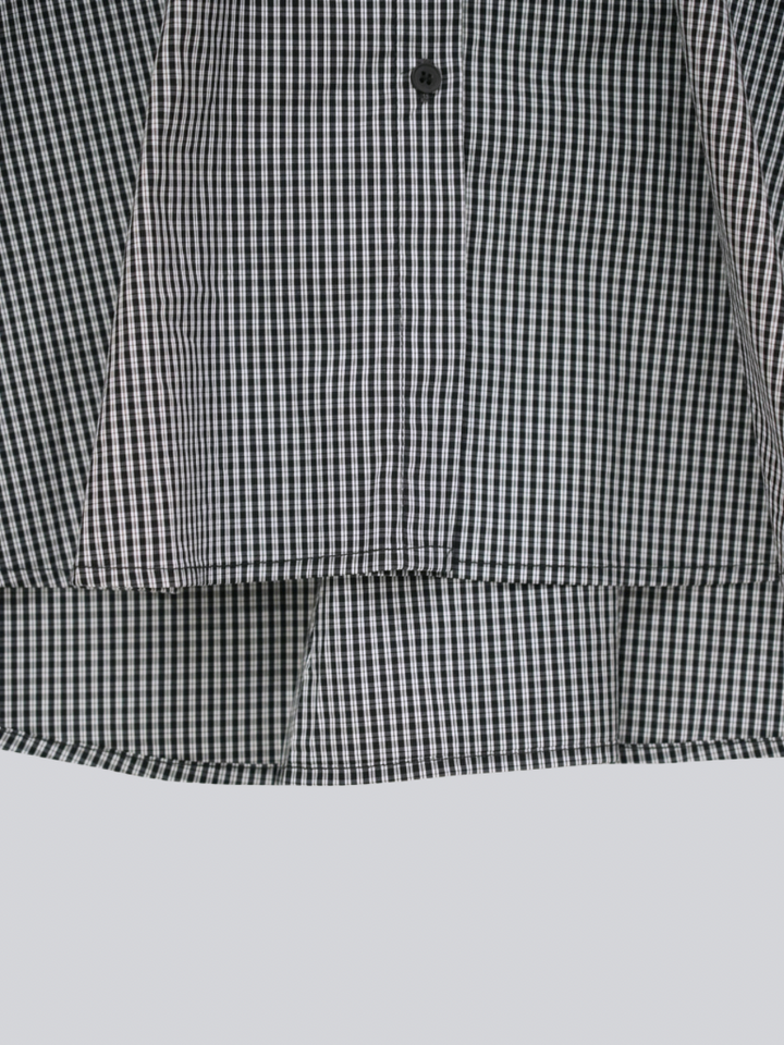 striped big sleeve shirt