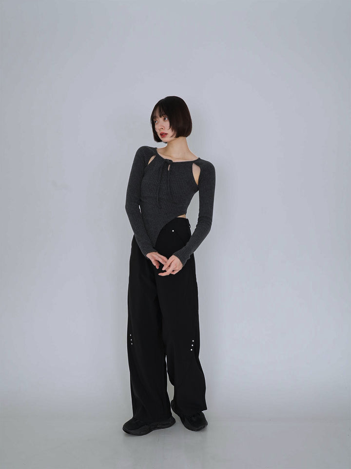 【8月29日発送予定】stitched wide pants