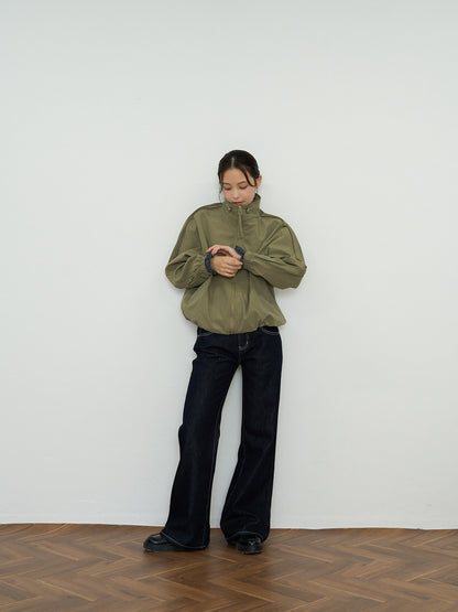 stand collar blouson