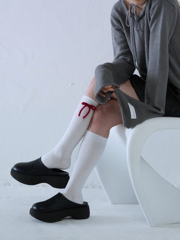 tie ribbon knit
