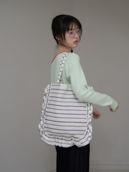frill tote bag