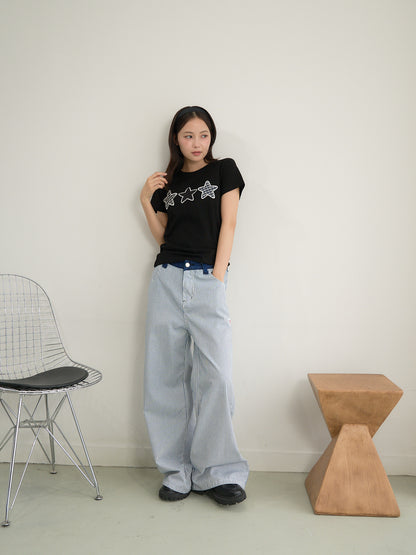 star patch tee