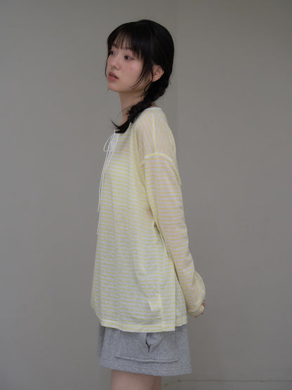 french border long sleeve knit