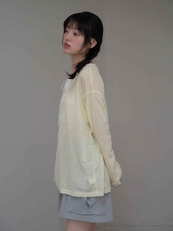 french border long sleeve knit
