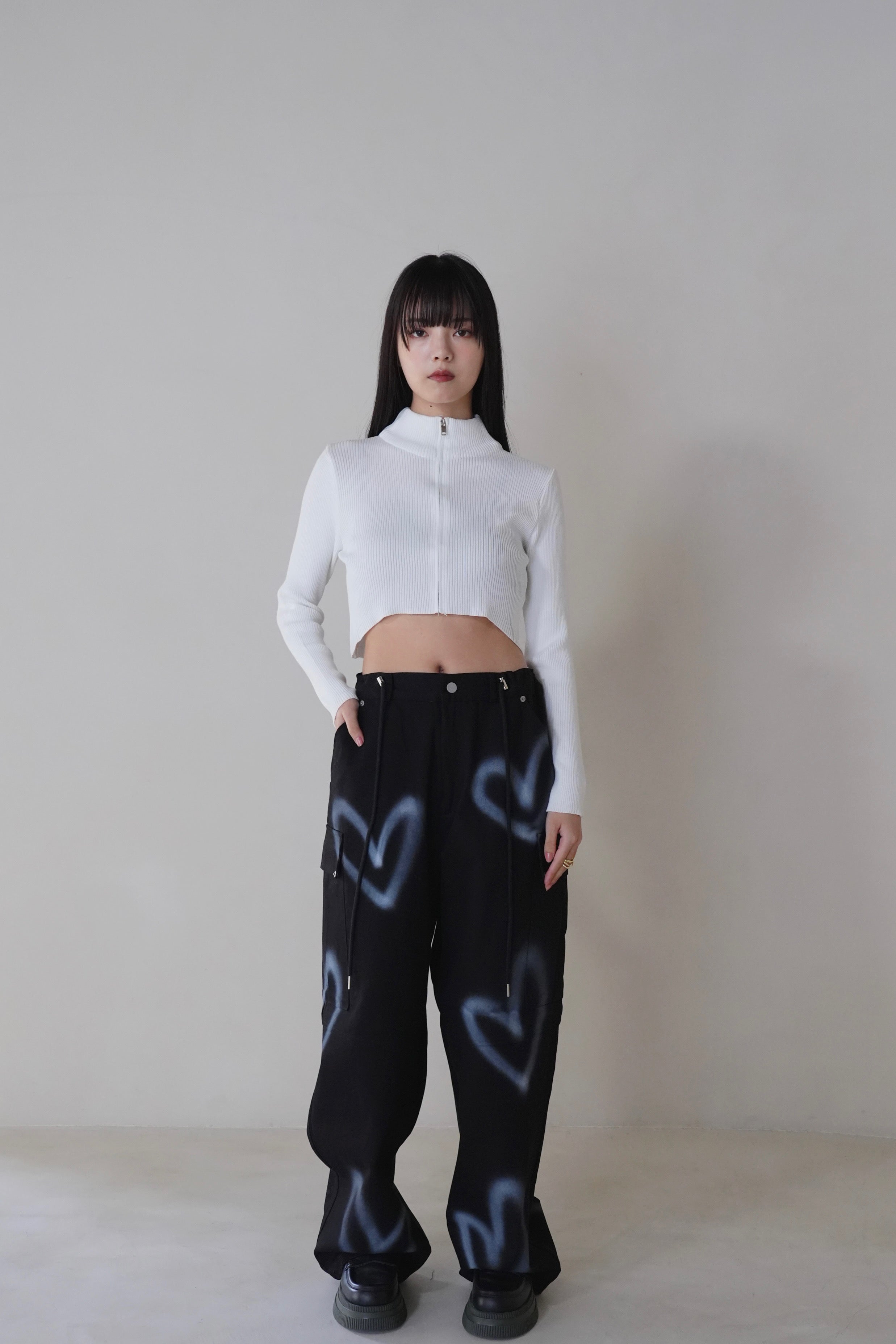 heart paint pants