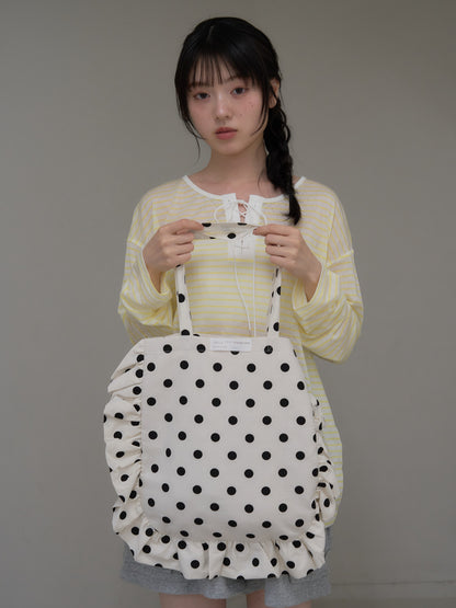 frill tote bag