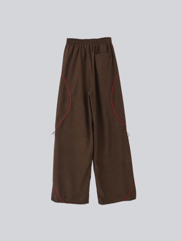 stitch line wide pants