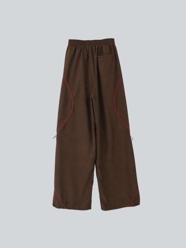 stitch line wide pants