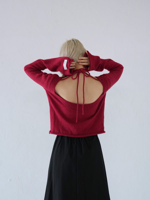 tie ribbon knit