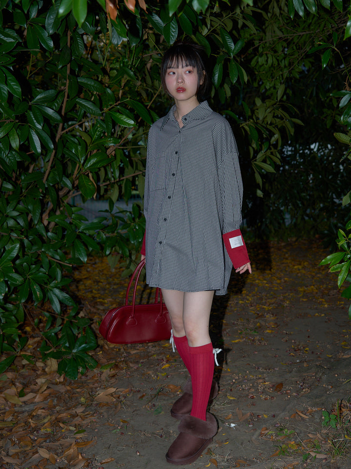 knee-high ribbon socks