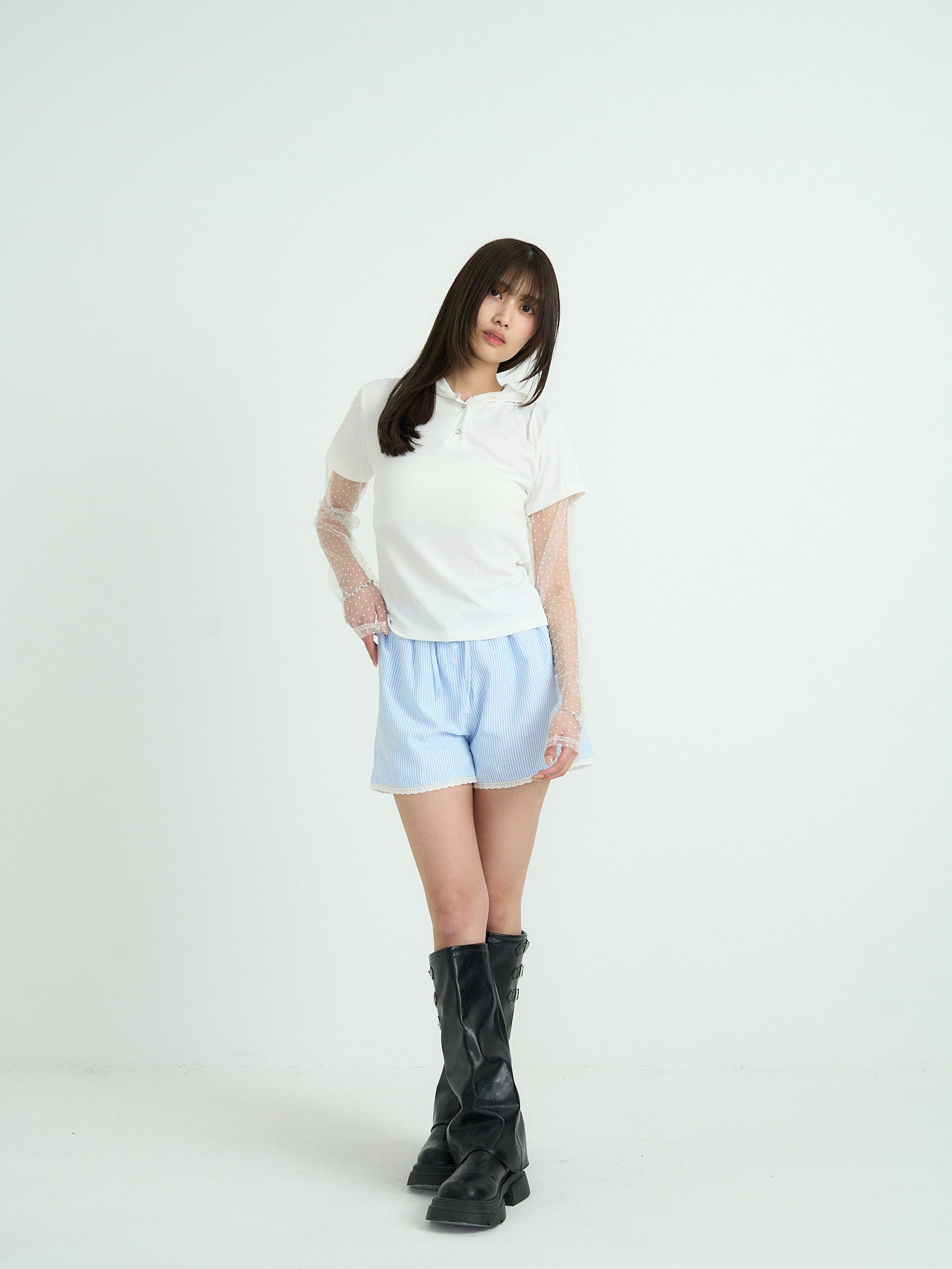 レース ショートパンツ カジュアルガーリー レディース Uenui