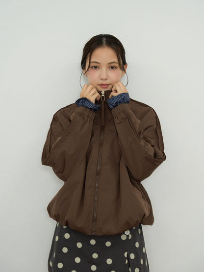 stand collar blouson
