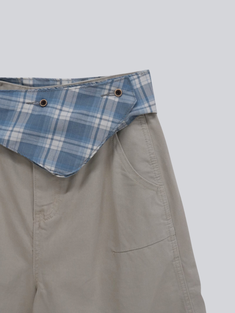 waist check cargo half pants