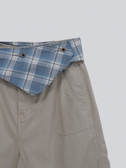 waist check cargo half pants