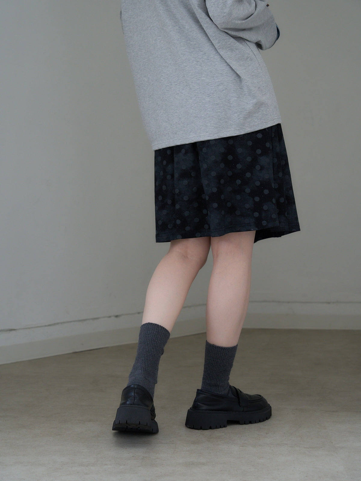 dot  line skirt