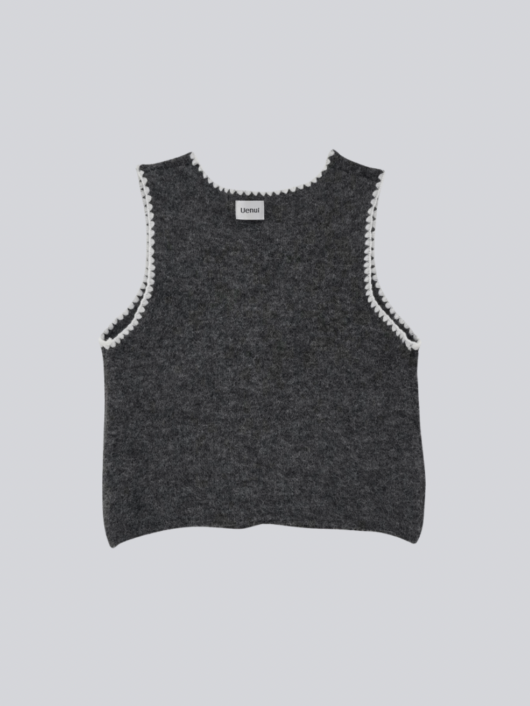 animal knit vest