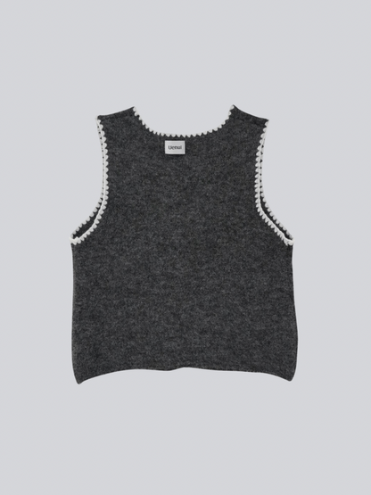 animal knit vest