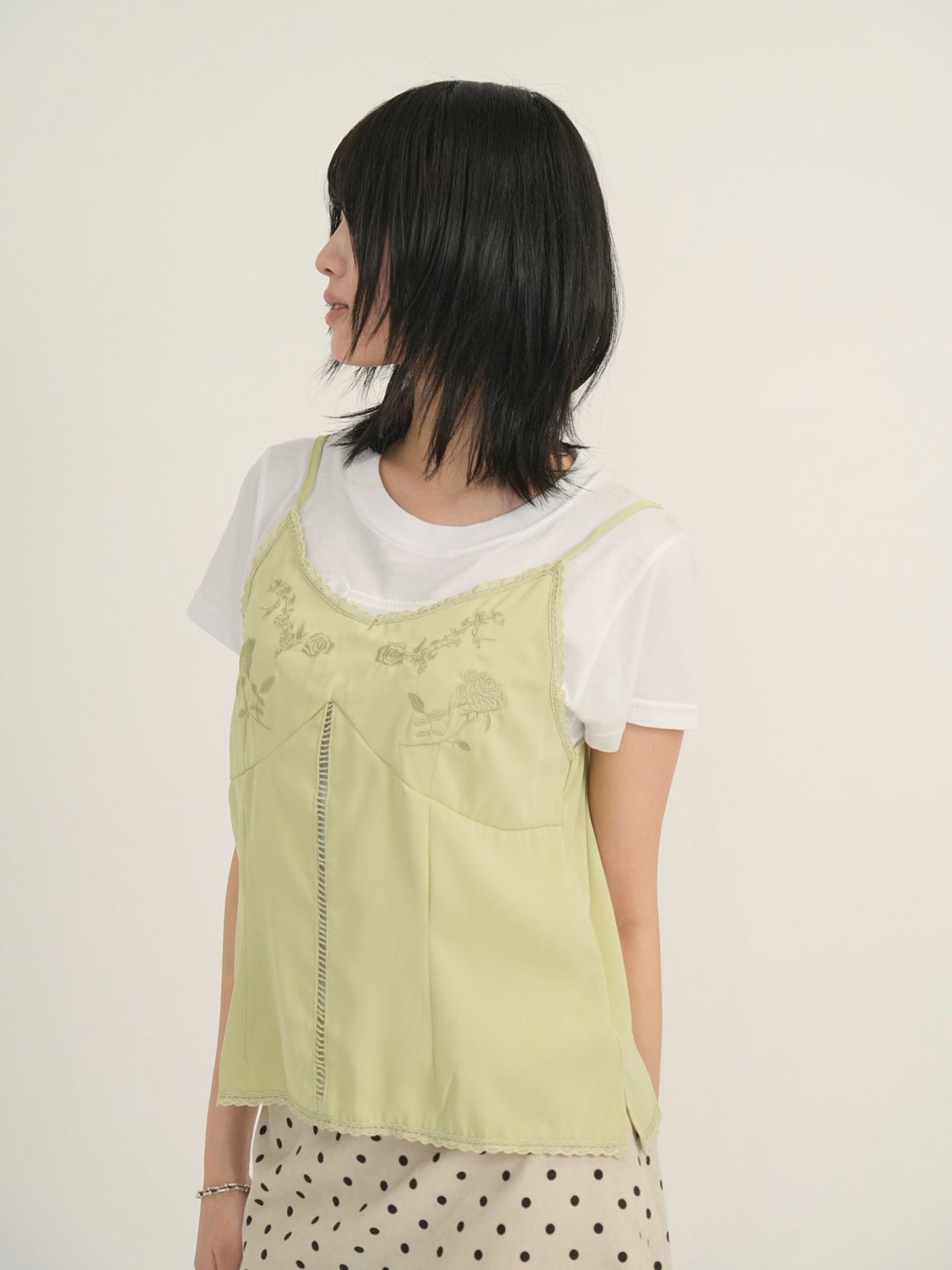 embroidery cami top