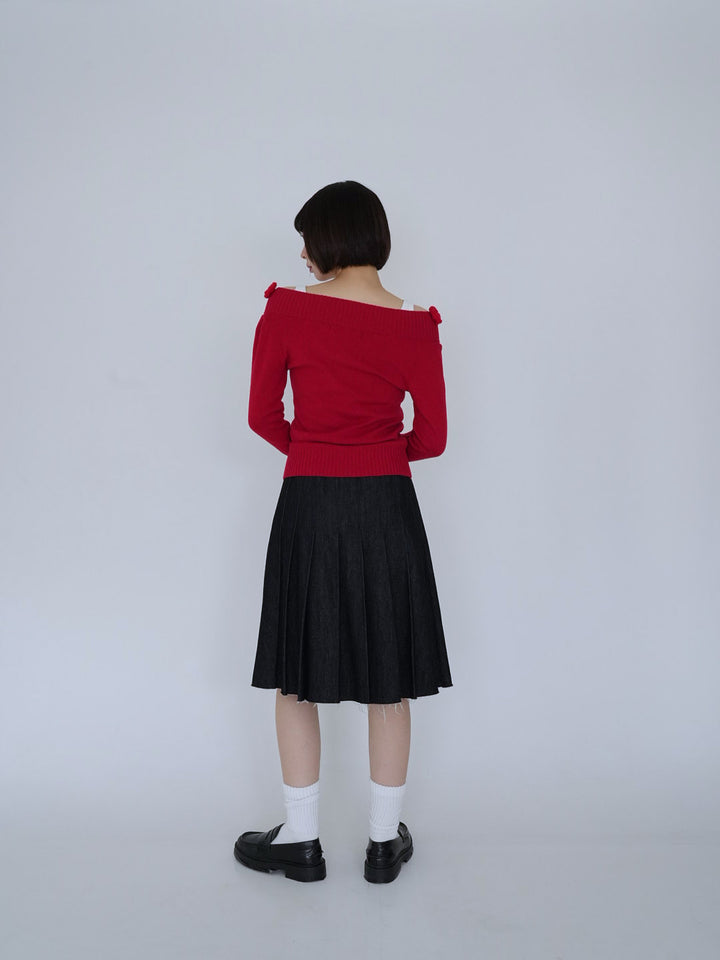 【 8月26日発送予定 】flower knit top