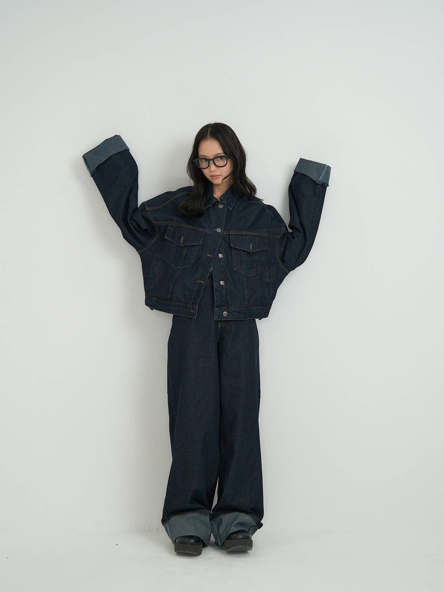 cropped denim jacket