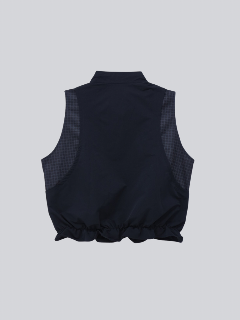 check vest & skirt set