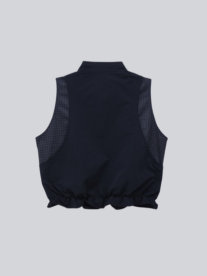 check vest & skirt set
