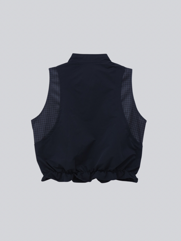 check vest & skirt set