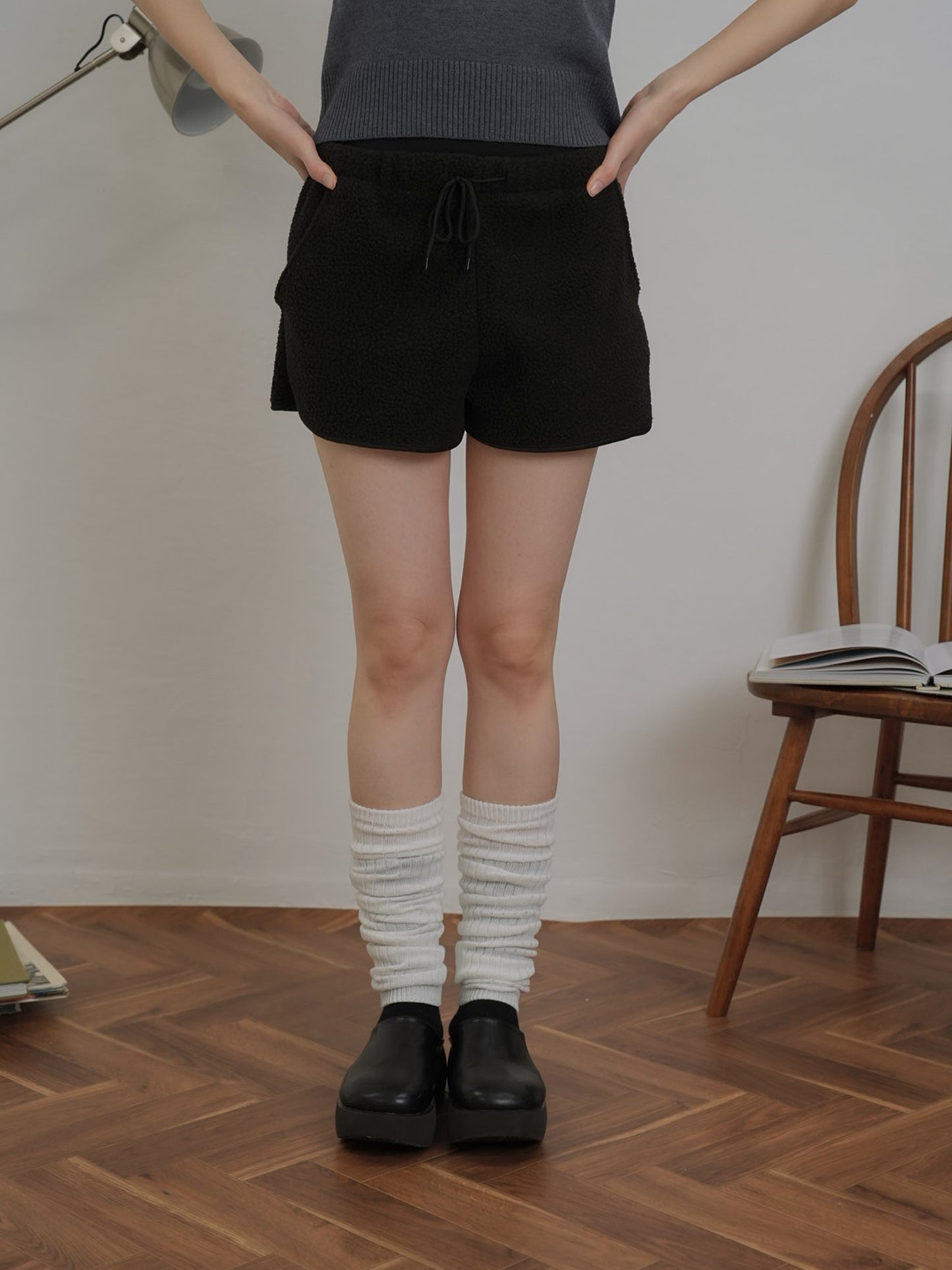 fleece short pants