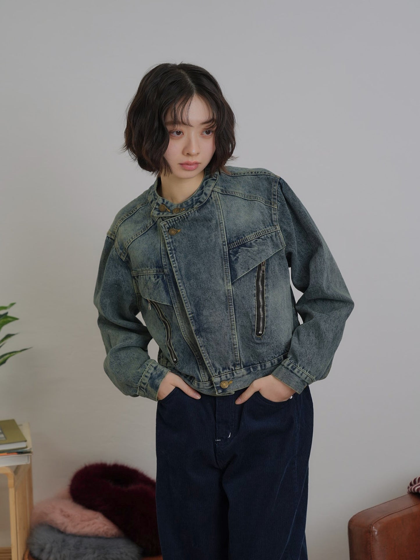 short denim jacket