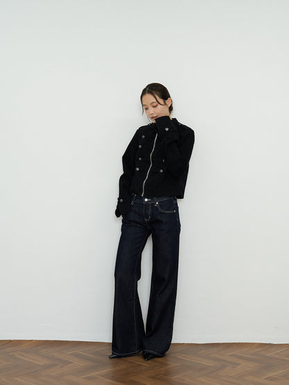 napoleon button short jacket