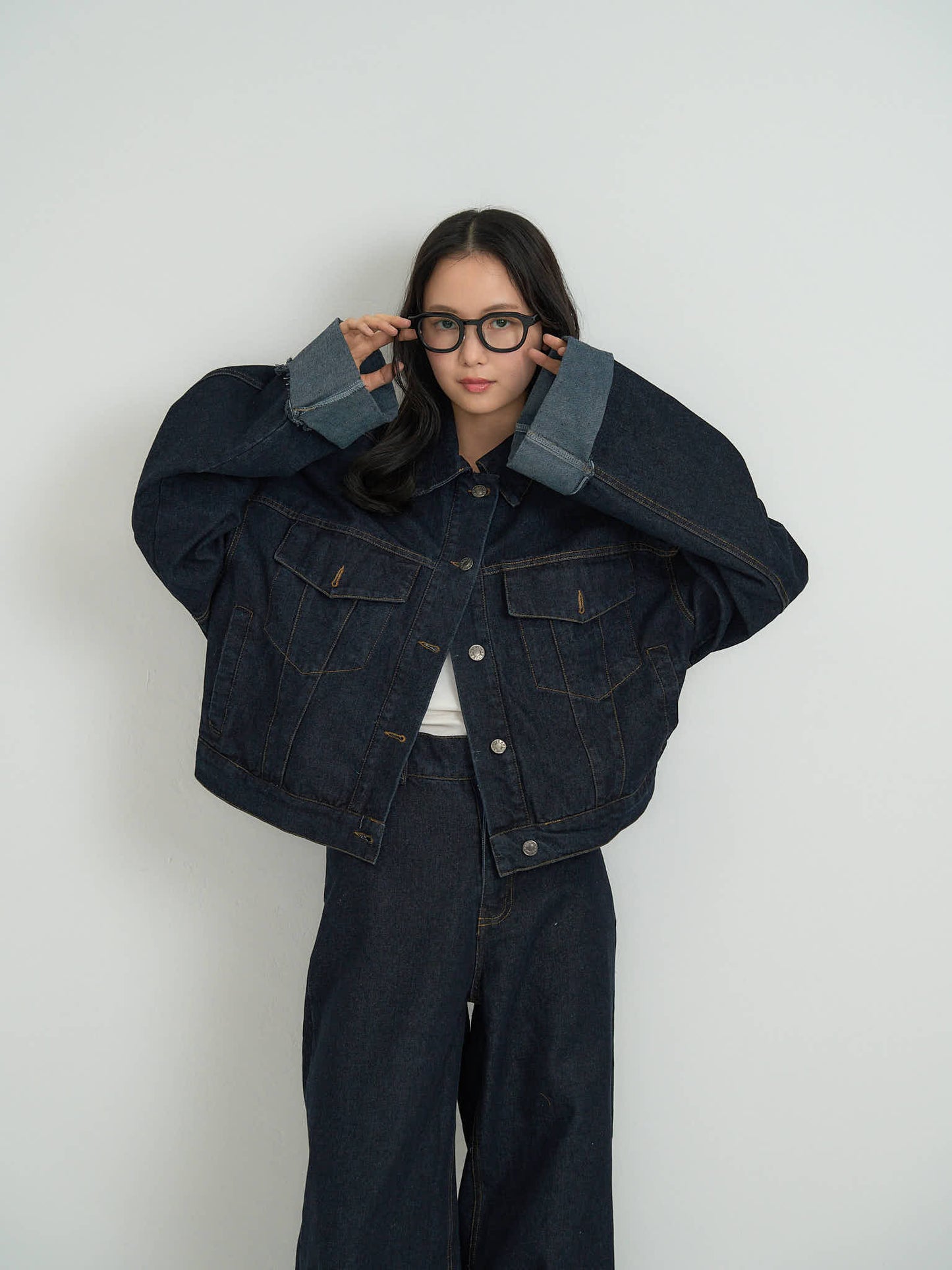 cropped denim jacket