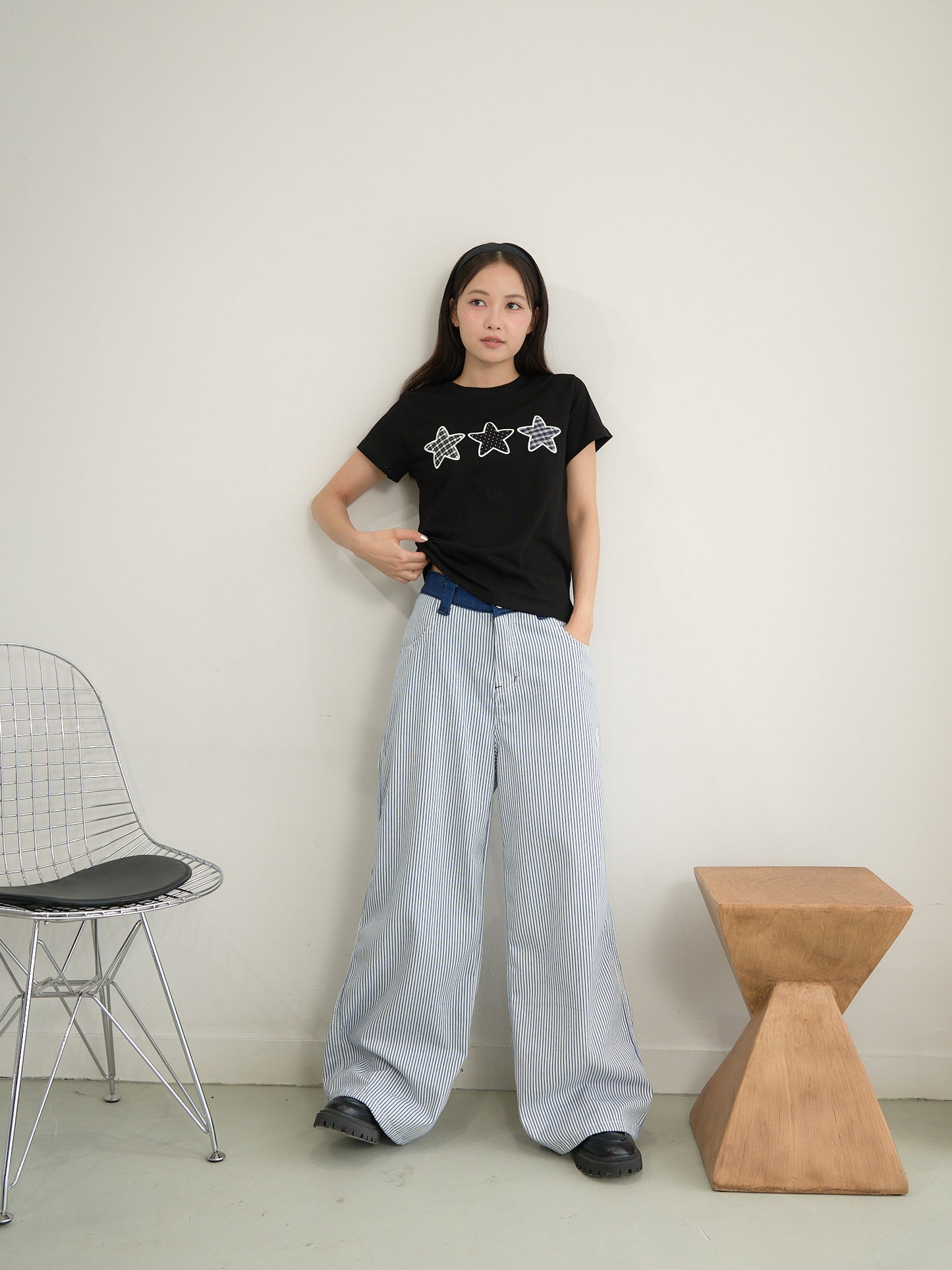 star patch tee