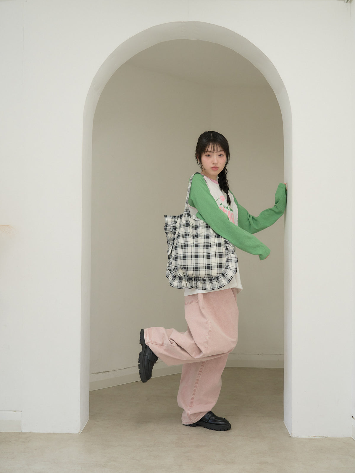 frill tote bag